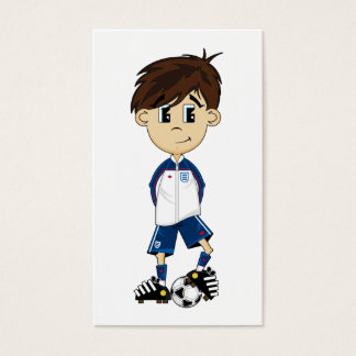 Niedlich England Soccer Boy Lesezeichen