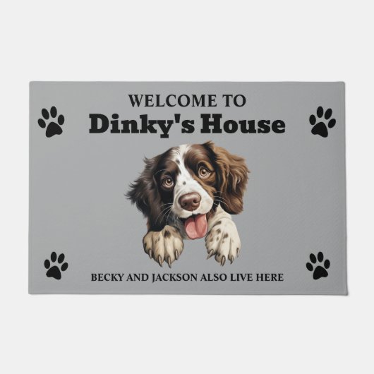 Niedlich Englisch Springer Spanel Fußmatte (Vorderseite)