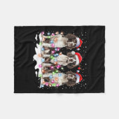 Niedlich Englisch Springer Spaniel Dog Christmas L Fleecedecke (Vorderseite (Horizontal))