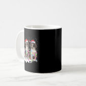 Niedlich Englisch Springer Spaniel Dog Christmas L Kaffeetasse (Vorderseite Links)
