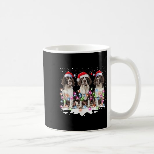 Niedlich Englisch Springer Spaniel Dog Christmas L Kaffeetasse (Rechts)