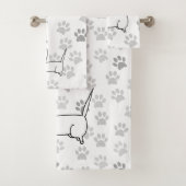 Niedlich English Bull Terrier Badhandtuch Set (Insitu)