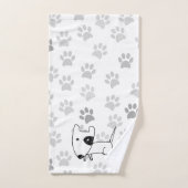 Niedlich English Bull Terrier Badhandtuch Set (Handtuch)