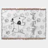 Niedlich English Bull Terrier Decke (Vorderseite)