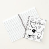 Niedlich English Bull Terrier Notizblock (Innenseite)