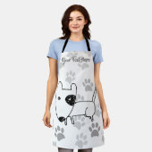 Niedlich English Bull Terrier Schürze (Getragen)