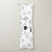 Niedlich English Bull Terrier Seitenschläferkissen (Rückseite (Vertikal))