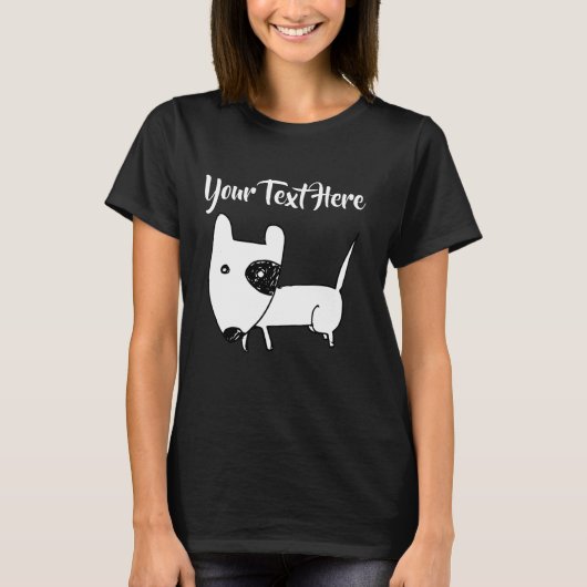 Niedlich English Bull Terrier T-Shirt (Vorderseite)