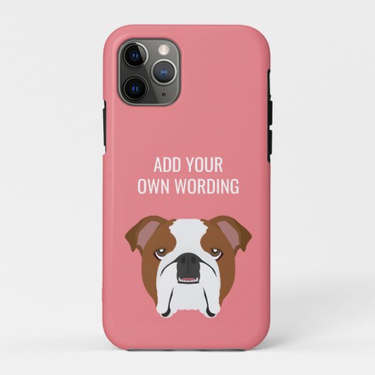 Niedlich English Bulldog Case-Mate iPhone Hülle (Rückseite)