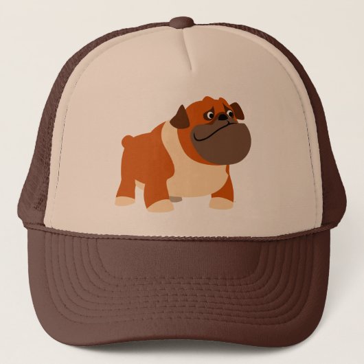 Niedlich English Bulldog Hat Truckerkappe (Vorderseite)