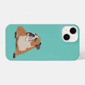 Niedlich English Bulldog iPhone Hülle (Rückseite (Horizontal))