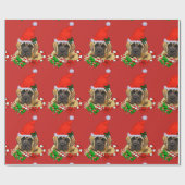 Niedlich English Mastiff Weihnachten Geschenkpapier (Flach)