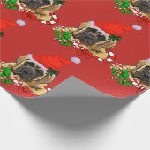 Niedlich English Mastiff Weihnachten Geschenkpapier (Ecke)