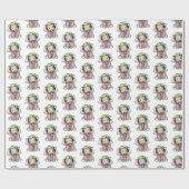 Niedlich Ernie Elephant Weihnachtswrapping Paper Geschenkpapier (Flach)