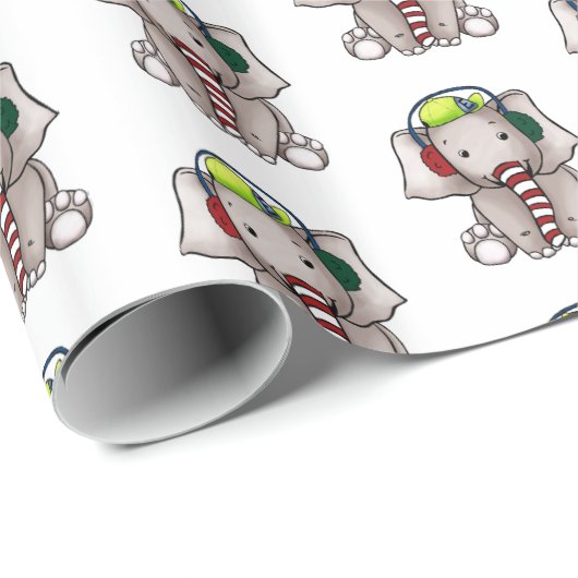Niedlich Ernie Elephant Weihnachtswrapping Paper Geschenkpapier (Rolleneckpunkt)
