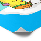 Niedlich erstaunliche Weihnachtsmais baut Schneema Poster (Ecke)