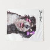 Niedlich erstellen Sie Ihr eigenes Foto vertikal Wandteppich (Vorderseite (Horizontal))