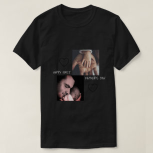 Niedlich Erster Vater Tag 2 Foto T - Shirt