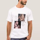 Niedlich Erster Vater Tag 2 Foto T - Shirt (Vorderseite)