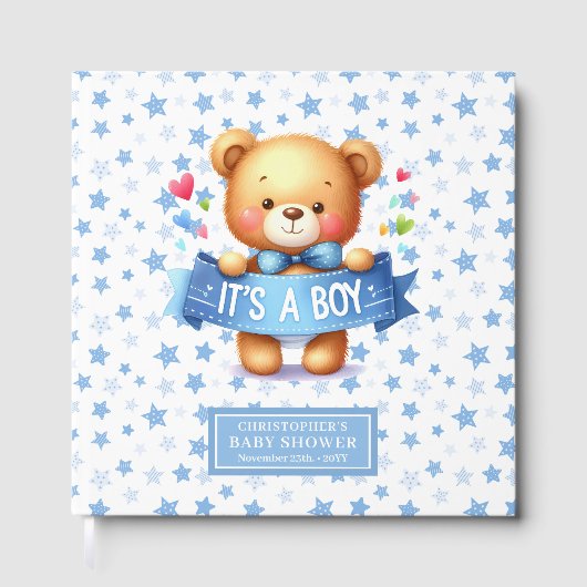 Niedlich Es ist ein Gästebuch für Babydusche Party (Vorderseite)