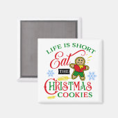 Niedlich Essen Sie die Weihnachtskekse Magnet (Vorderseite/Rückseite)
