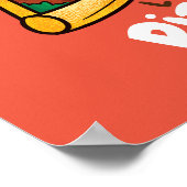 Niedlich essen wir Pizza Poster (Ecke)