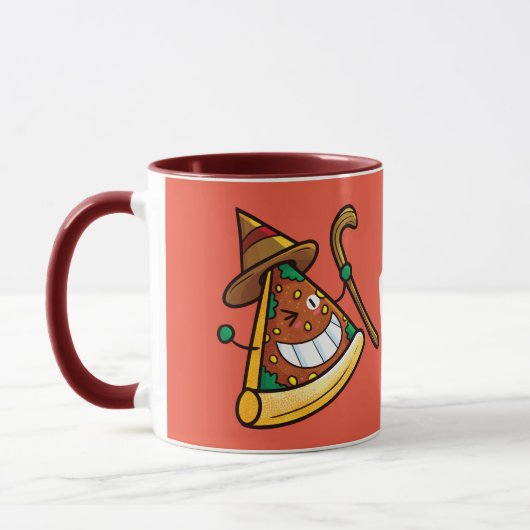 Niedlich essen wir Pizza-Tasse Tasse (Links)