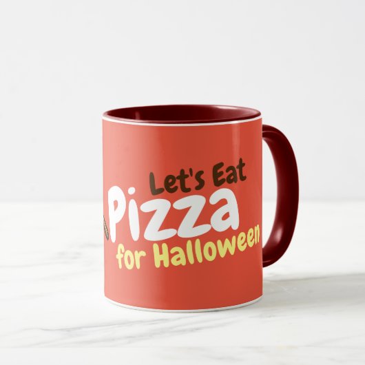 Niedlich essen wir Pizza-Tasse Tasse (VorderseiteRechts)