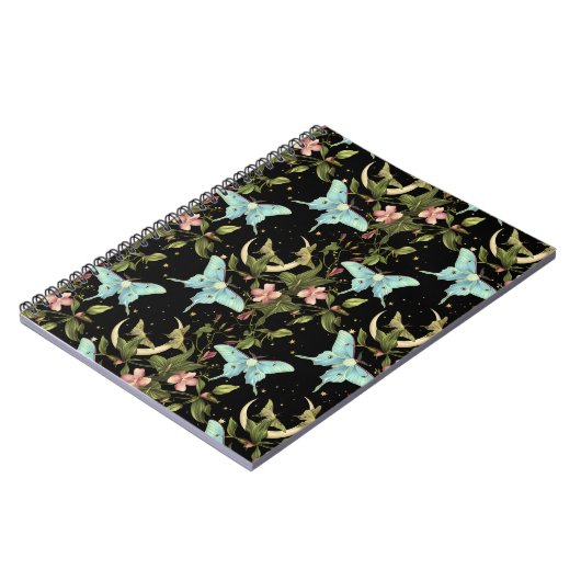 Niedlich Ethereal Hexy Moth Notebook Notizblock (Linke Seite)