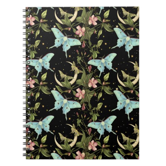 Niedlich Ethereal Hexy Moth Notebook Notizblock (Vorderseite)