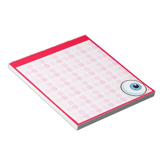 Niedlich Eyeball Notizblock (angewinkelt)