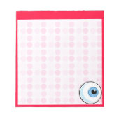Niedlich Eyeball Notizblock (Vorderseite)