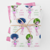 Niedlich Fairies Personalisiert Geschenkpapier Set (Beispiel)