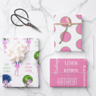 Niedlich Fairies Personalisiert Geschenkpapier Set