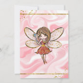 Niedlich Fairies Woodland Magical Forest Baby Dusc Einladung (Rückseite)