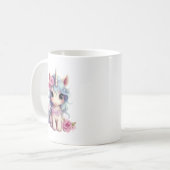 Niedlich Fairy Baby Unicorn Sparkling Fantasy Kaffeetasse (Vorderseite Links)