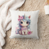 Niedlich Fairy Baby Unicorn Sparkling Fantasy Kissen (Decke)