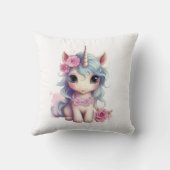 Niedlich Fairy Baby Unicorn Sparkling Fantasy Kissen (Rückseite)