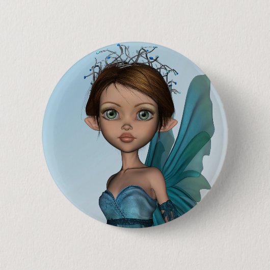 Niedlich Fairy Button (Vorderseite)