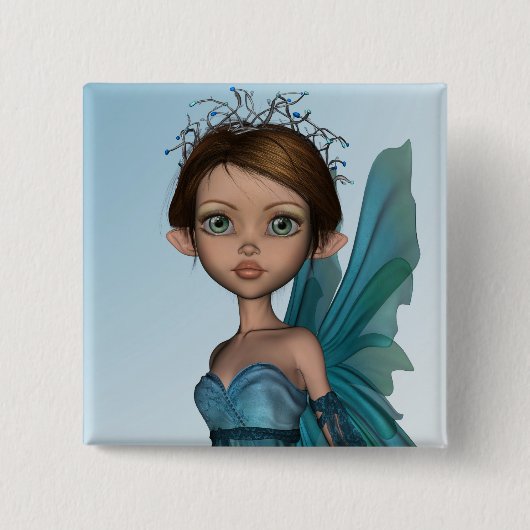 Niedlich Fairy Button (Vorderseite)