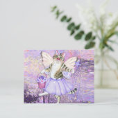 Niedlich Fairy Cat Postkarte (Stehend Vorderseite)