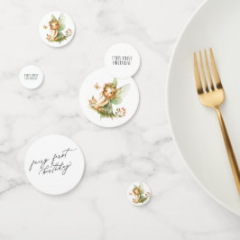 Niedlich Fairy First Geburtstag Konfetti
