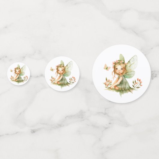 Niedlich Fairy First Geburtstag Konfetti (Vorderseiten)