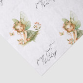 Niedlich Fairy First Geburtstag Seidenpapier (Detail)