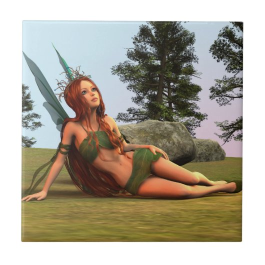 Niedlich Fairy Fliese (Vorderseite)