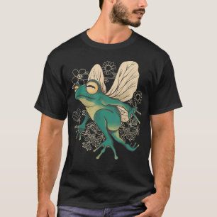 Niedlich Fairy Frog Goblincore Ästhetische Dunkle  T-Shirt
