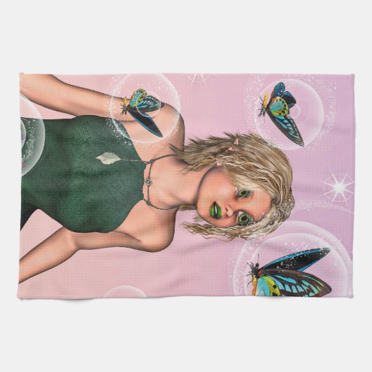 Niedlich Fairy Geschirrtuch (Horizontal)
