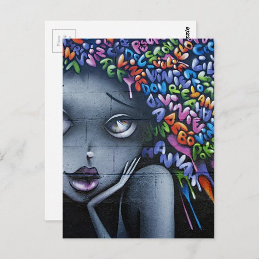 Niedlich Fairy Graffiti Postkarte (Vorne/Hinten)