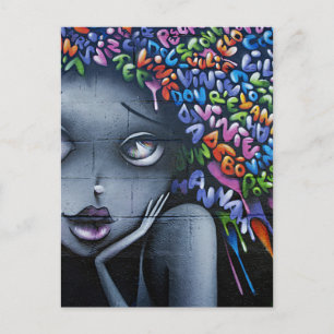 Niedlich Fairy Graffiti Postkarte