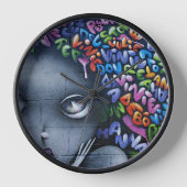 Niedlich Fairy Graffiti Uhr (Vorderseite)